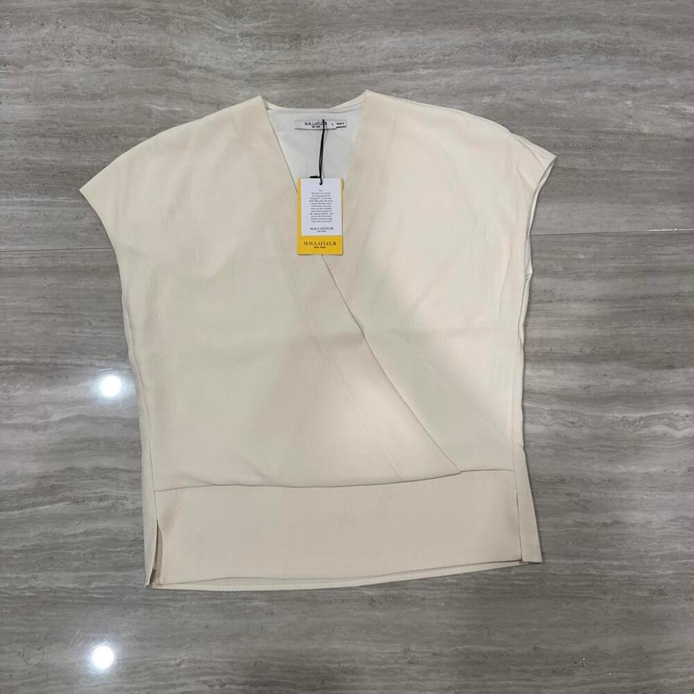 Mmlafleur antonia faux wrap top